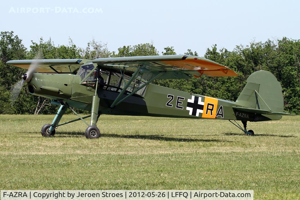 F-AZRA, Fieseler Fi-156C-3 Storch C/N 2039, visitor at the annual airshow at LFFQ