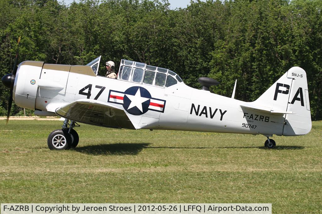 F-AZRB, North American SNJ-5 Texan Texan C/N 88-17955, visitor at the annual airshow at LFFQ