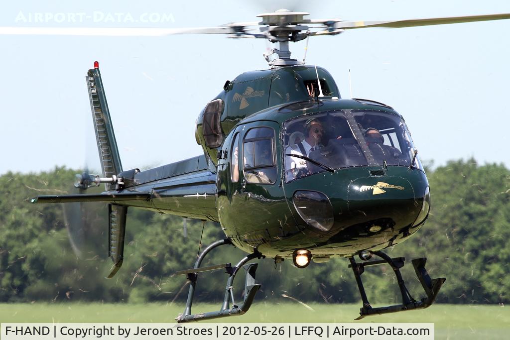F-HAND, 1996 Eurocopter AS-355N Ecureuil 2 C/N 5621, visitor at the annual airshow at LFFQ