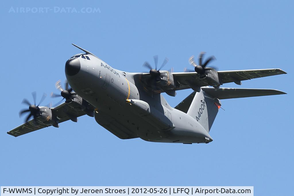 F-WWMS, 2010 Airbus A400M Atlas C/N 003, visitor at the annual airshow at LFFQ