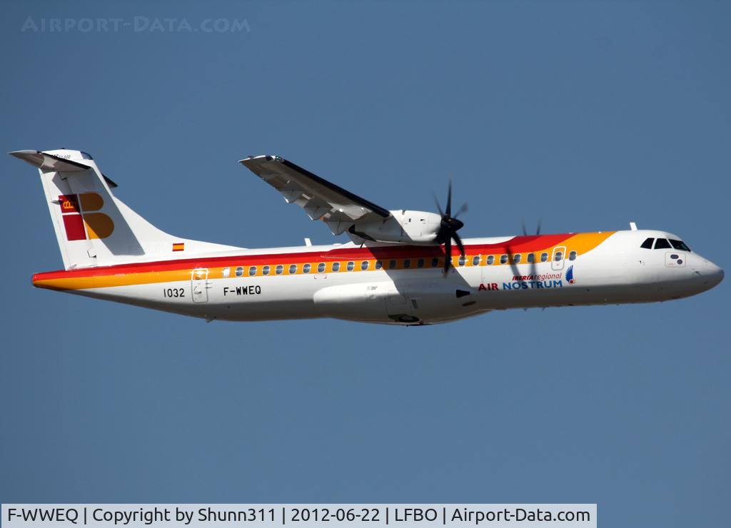 F-WWEQ, 2012 ATR 72-600 C/N 1032, C/n 1032 - To be EC-LRU