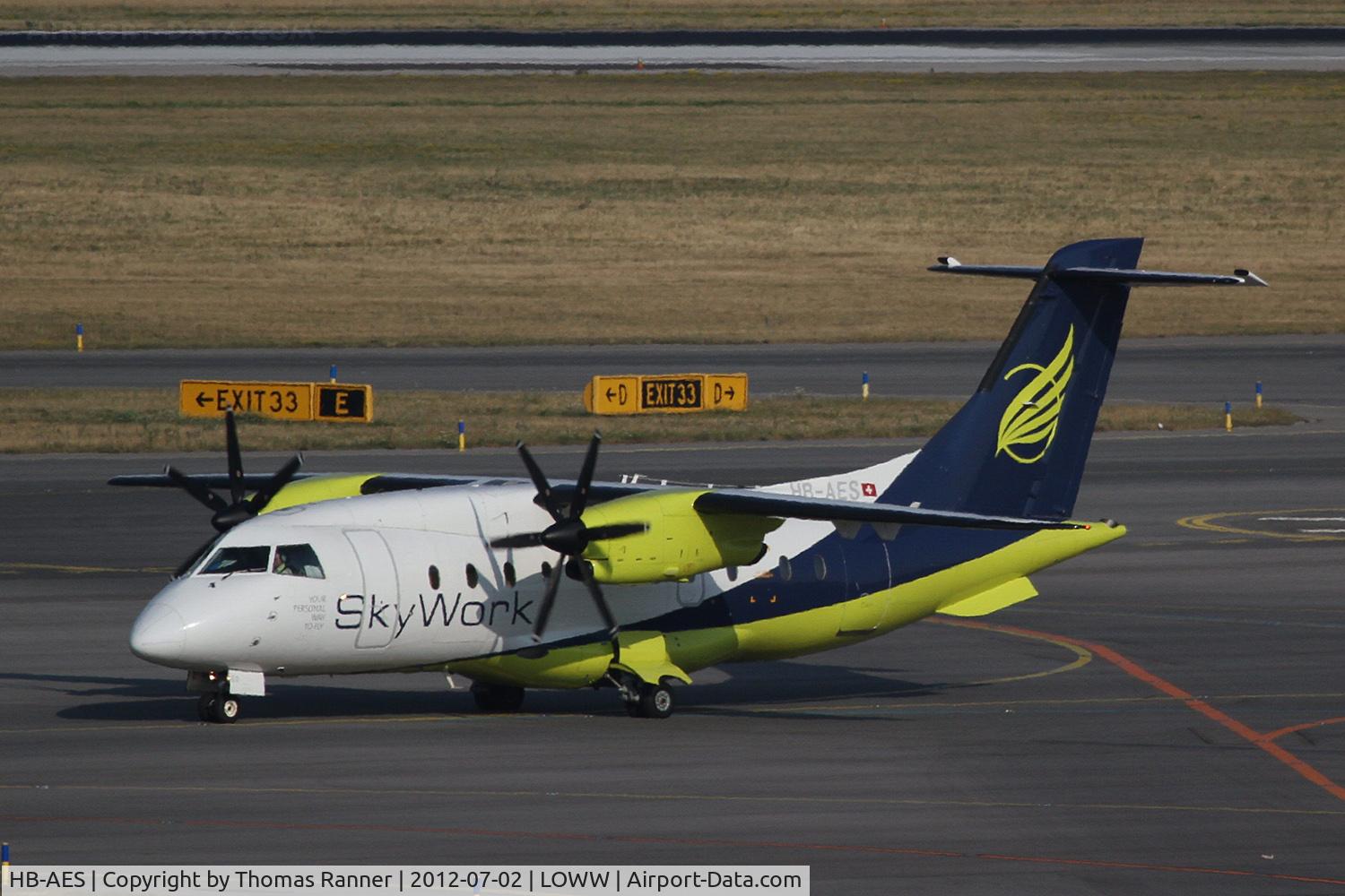 HB-AES, 1995 Dornier 328-110 C/N 3021, Skywork Dornier 328