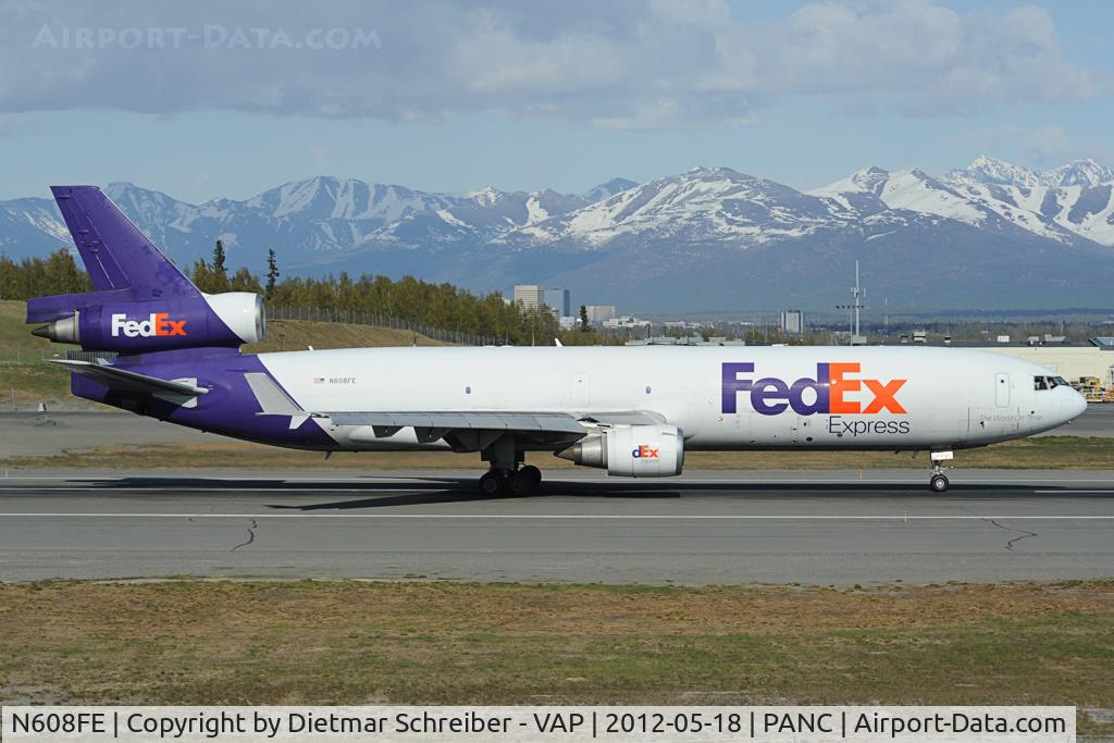 N608FE, 1992 McDonnell Douglas MD-11F C/N 48548, Fedex MD11