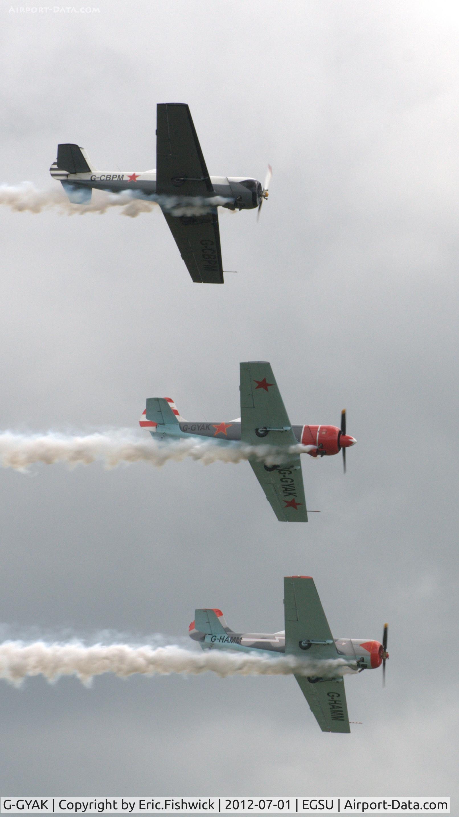 G-GYAK, 1985 Yakovlev Yak-50 C/N 852905, 5. G-GYAK at another excellent Flying Legends Air Show (July 2012.)