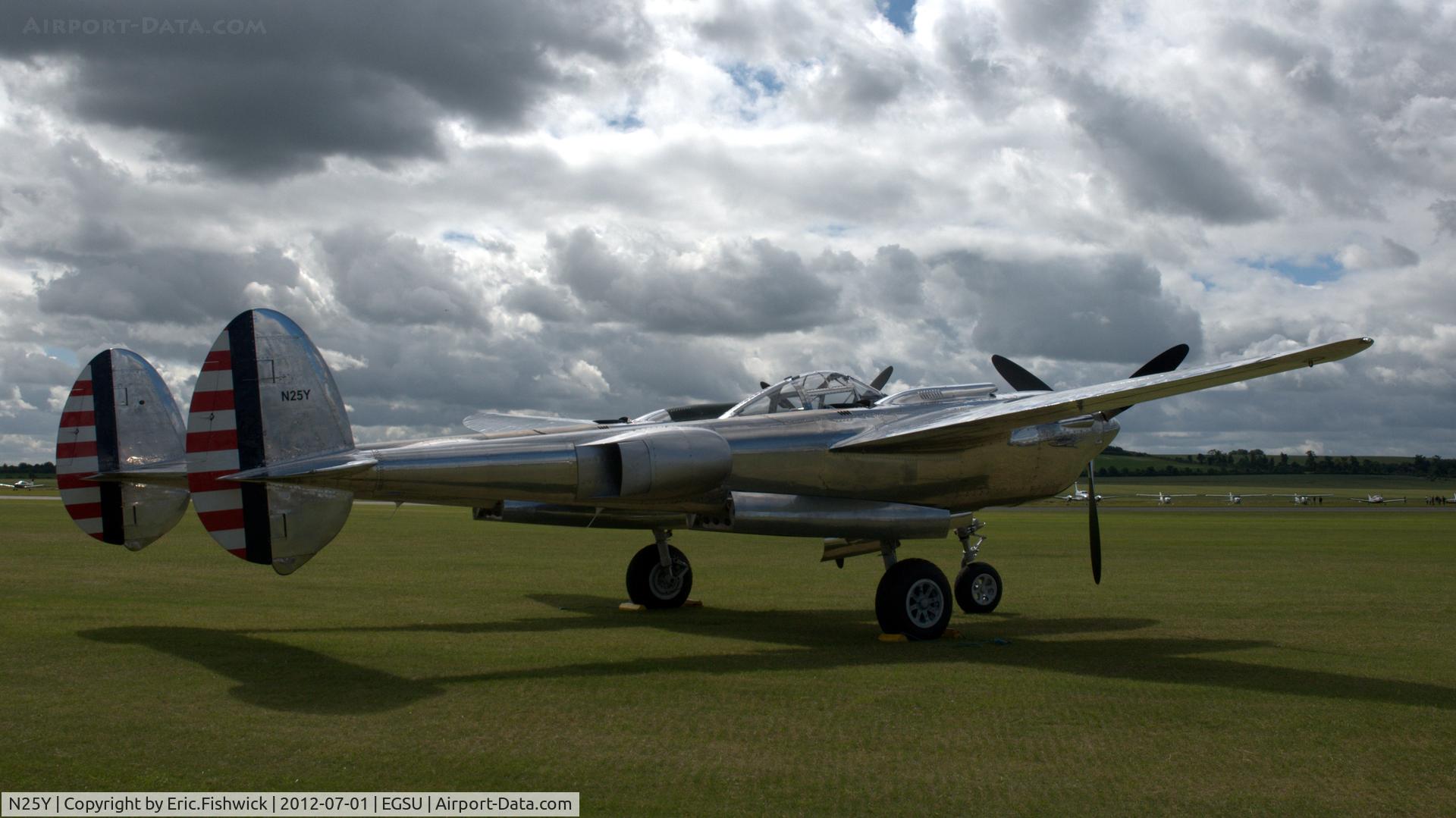 N25Y, 1944 Lockheed P-38L-5LO Lightning C/N AF44-53254, 2. N25Y at another excellent Flying Legends Air Show (July 2012.)