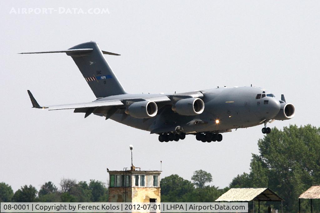 08-0001, 2008 Boeing C-17A Globemaster III C/N F-207, Pápa