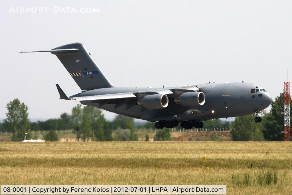 08-0001, 2008 Boeing C-17A Globemaster III C/N F-207, Pápa