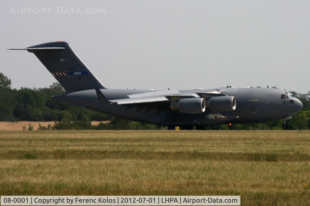 08-0001, 2008 Boeing C-17A Globemaster III C/N F-207, Pápa