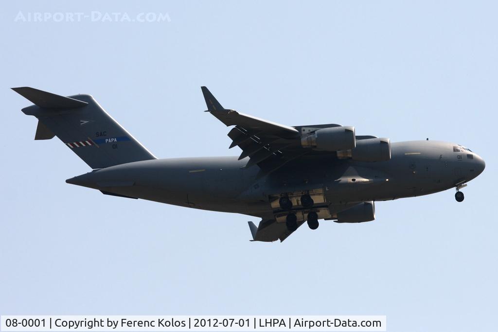 08-0001, 2008 Boeing C-17A Globemaster III C/N F-207, Pápa