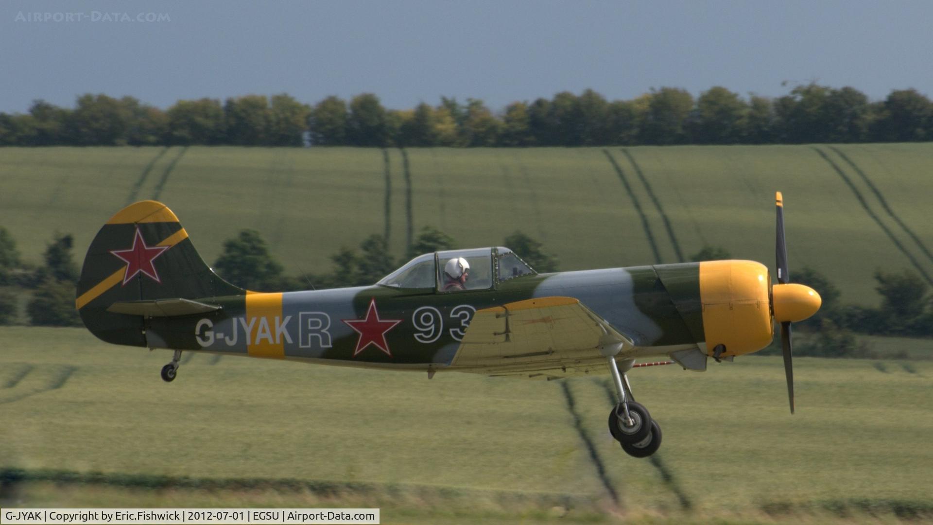 G-JYAK, 1985 Yakovlev Yak-50 C/N 853001, 4. G-JYAK at another excellent Flying Legends Air Show (July 2012.)