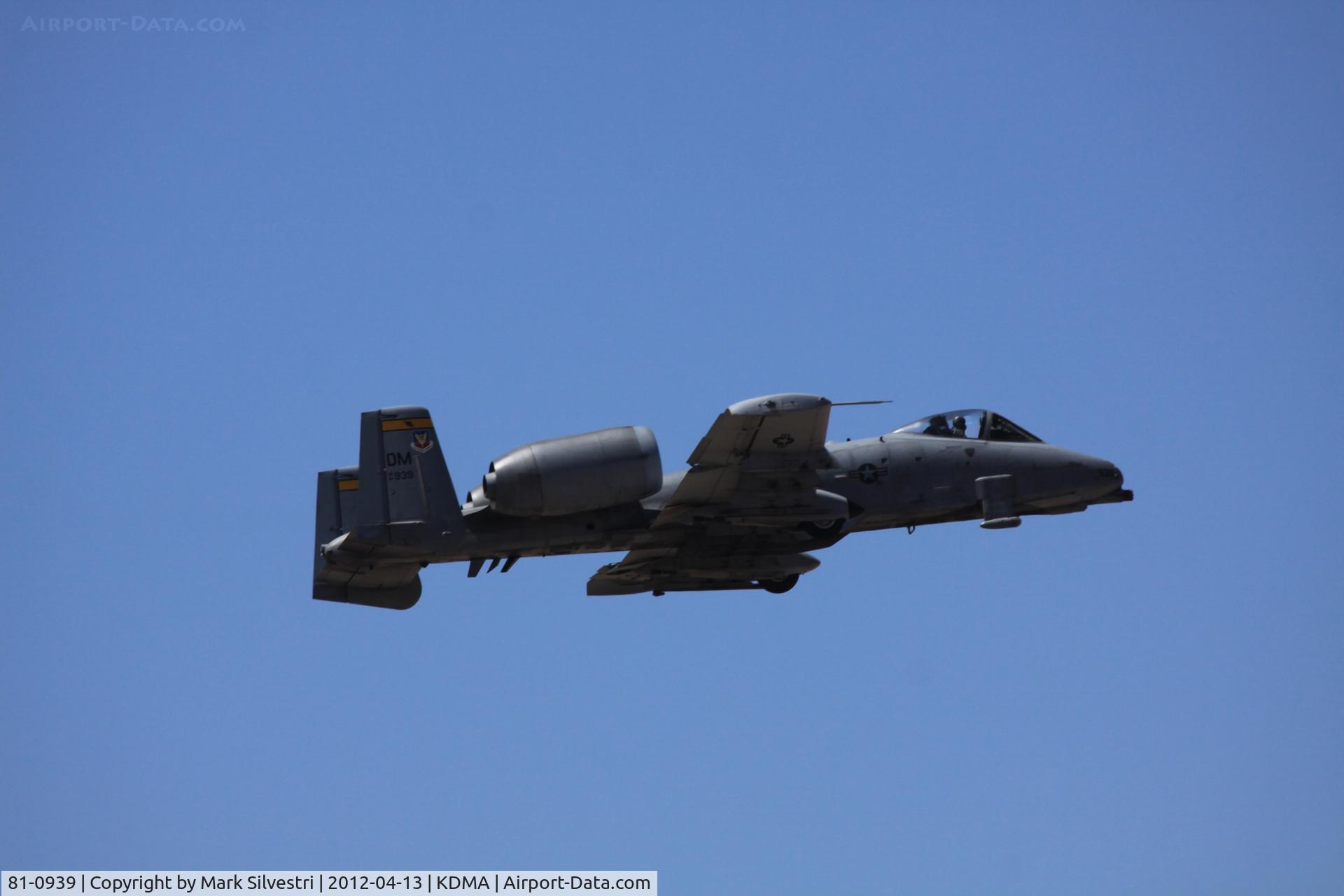 81-0939, Fairchild Republic OA-10A Thunderbolt II C/N A10-0634, Davis Monthan Airshow Practice Day