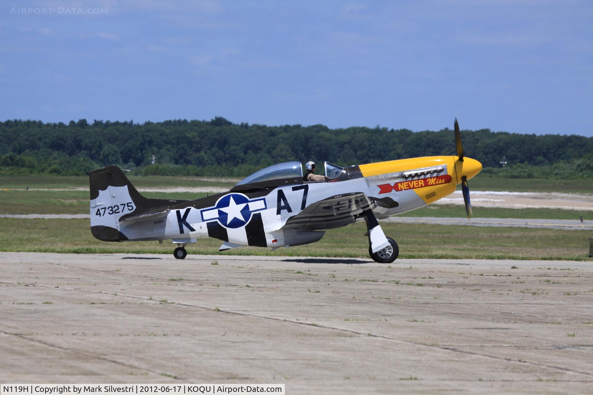 N119H, 1944 North American F-51D Mustang C/N 44-73275, Quonset Point, RI 2012