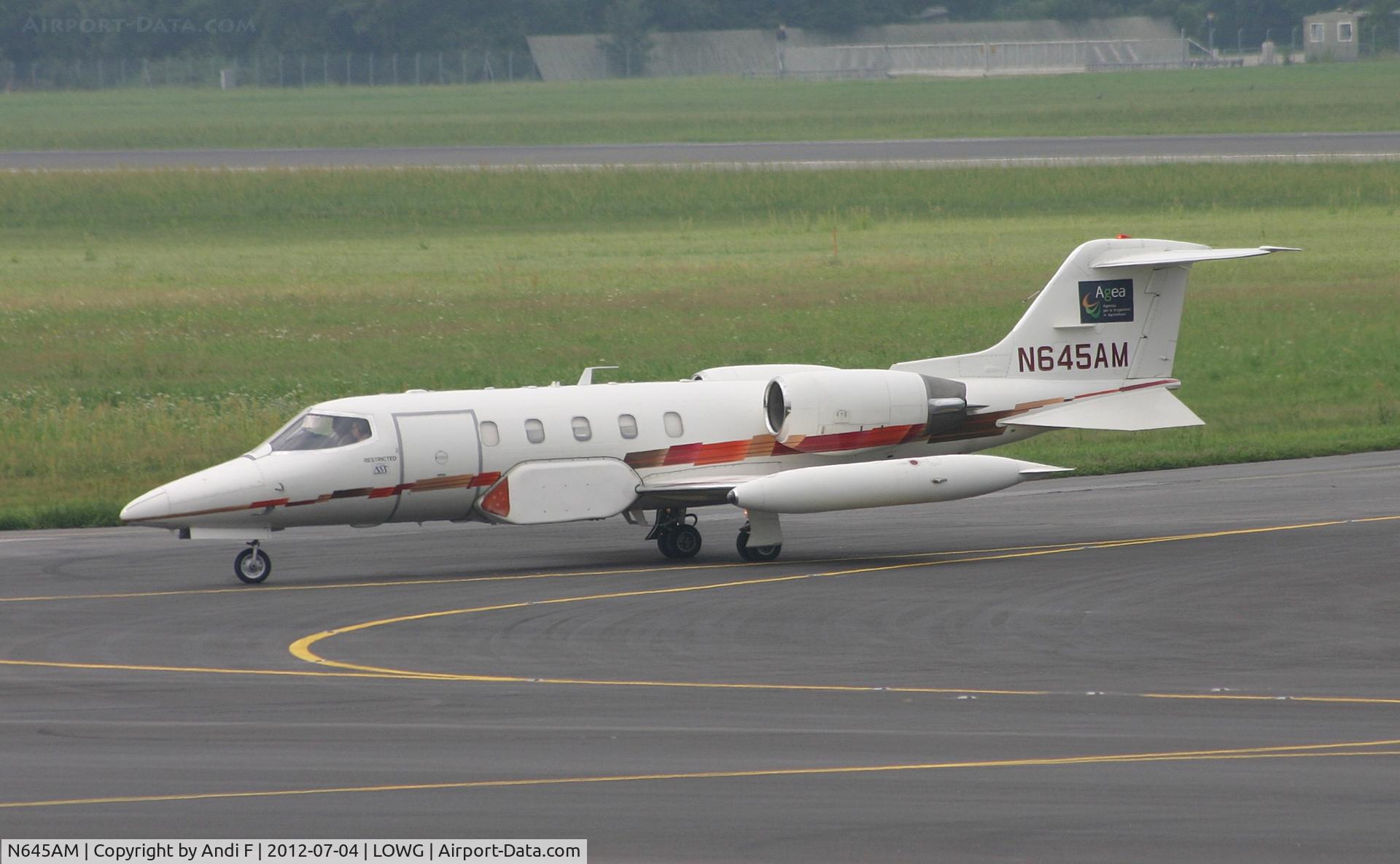 N645AM, 1988 Gates Learjet 35A C/N 645, Aeromanagement Inc Learjet 35A