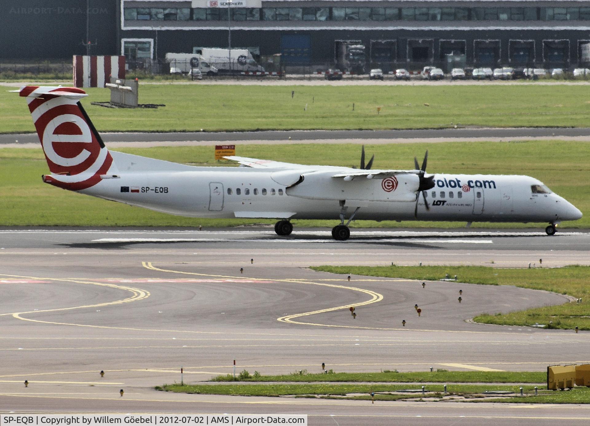 SP-EQB, 2012 De Havilland Canada DHC-8-402Q Dash 8 C/N 4407, Taxi to runway 24 of Schiphol Airport