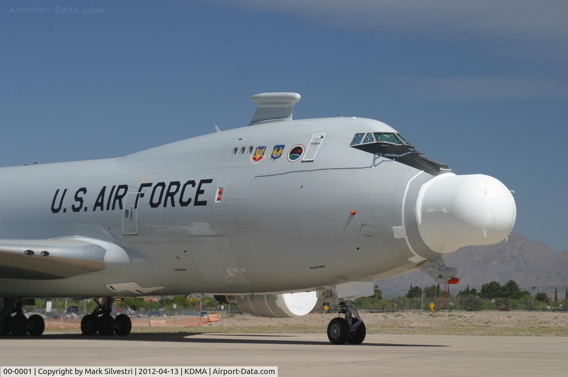 00-0001, 2000 Boeing YAL-1A (747-4G4F) C/N 30201, Davis Monthan Airshow Practice Day