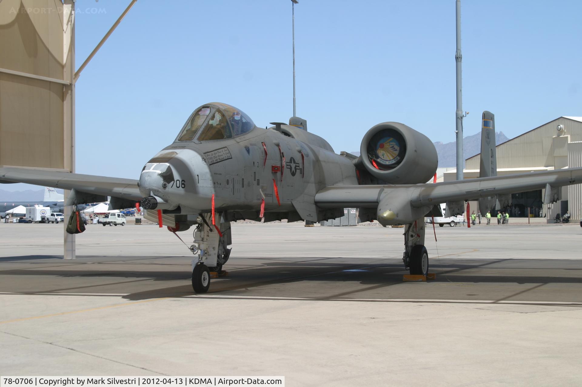78-0706, 1978 Fairchild Republic A-10A Thunderbolt II C/N A10-0326, Davis Monthan Airshow Practice Day