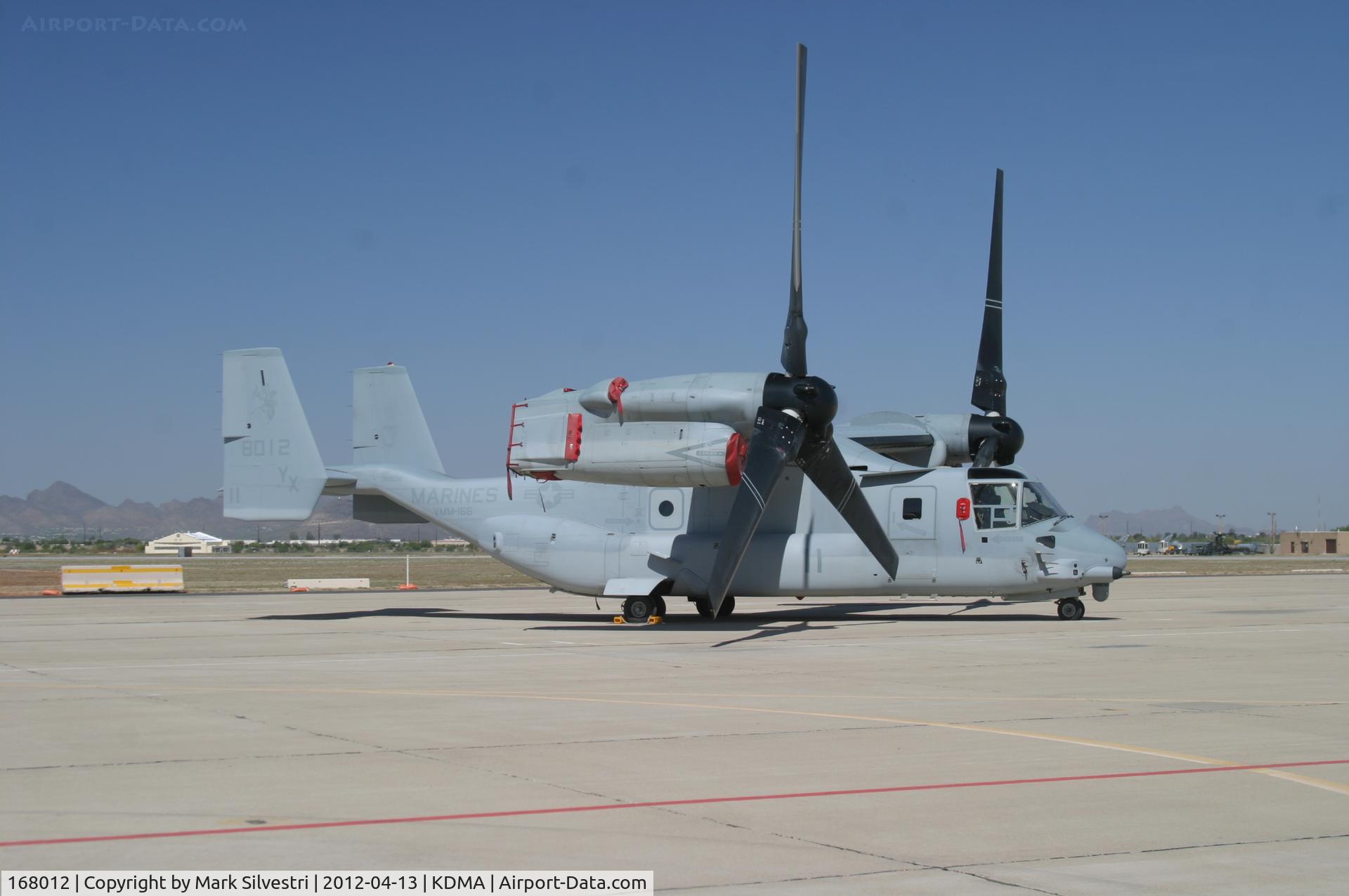 168012, Bell-Boeing MV-22B Osprey C/N D0142, Davis Monthan Airshow Practice Day