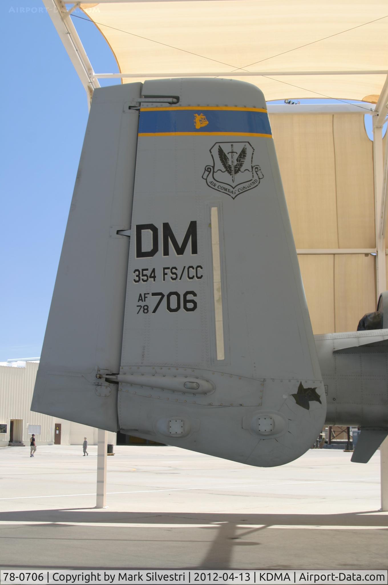 78-0706, 1978 Fairchild Republic A-10A Thunderbolt II C/N A10-0326, Davis Monthan Airshow Practice Day