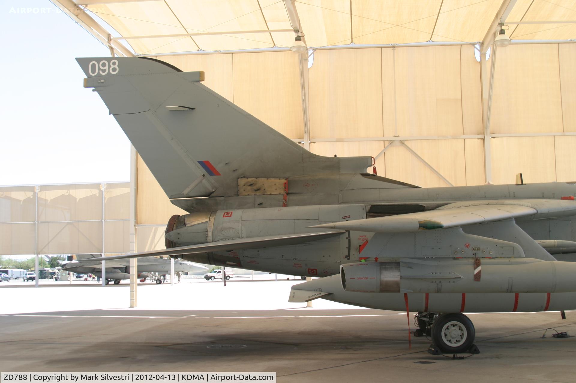 ZD788, 1984 Panavia Tornado GR.4 C/N 389/BS131/3179, Davis Monthan Airshow Practice Day
