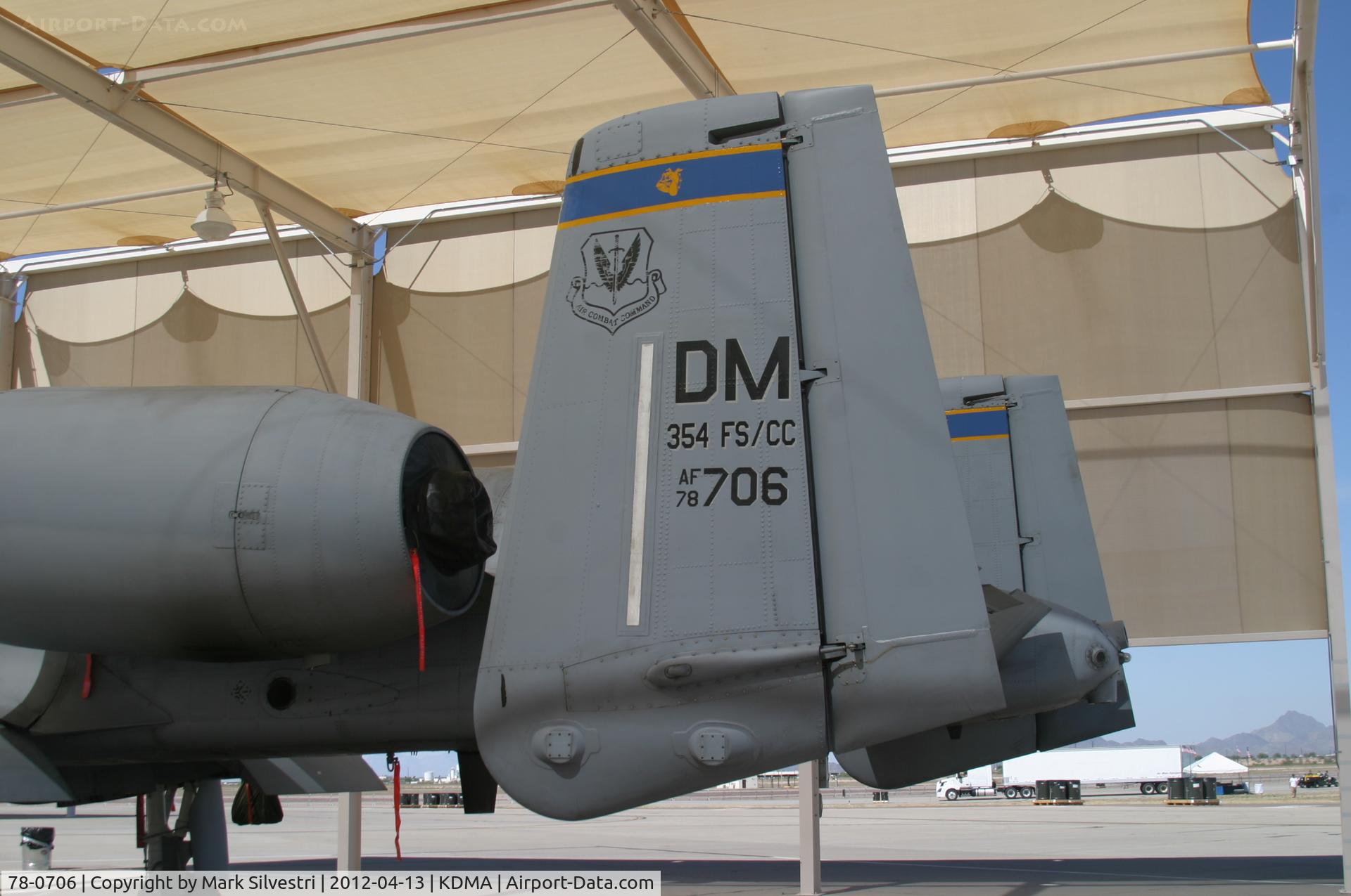 78-0706, 1978 Fairchild Republic A-10A Thunderbolt II C/N A10-0326, Davis Monthan Airshow Practice Day