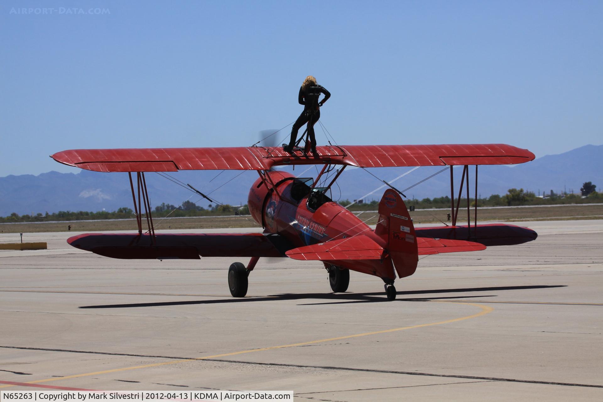 N65263, 1940 Boeing B75N1 C/N 75-3447, Davis Monthan Airshow Practice Day