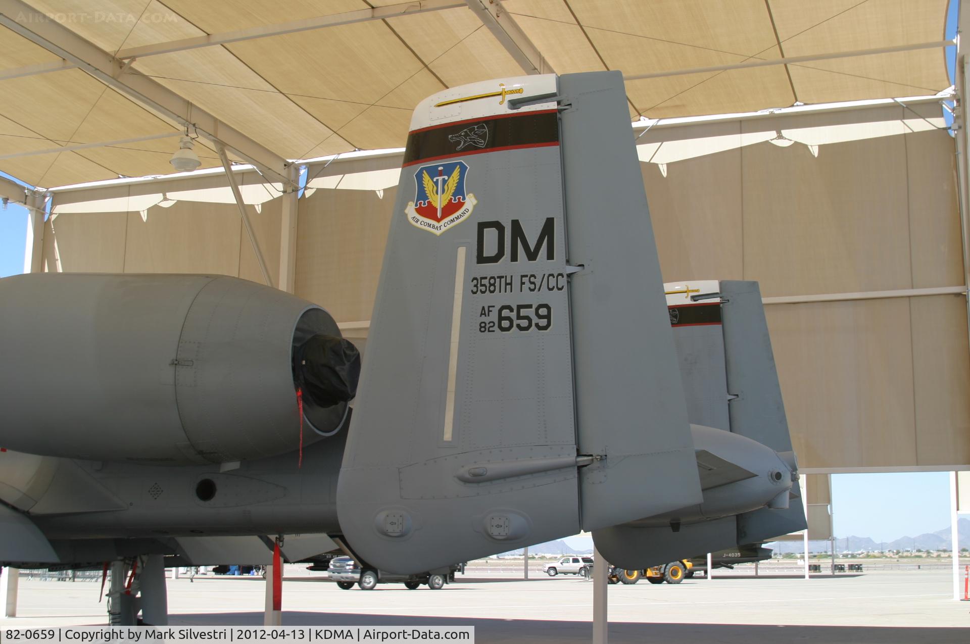 82-0659, 1982 Fairchild Republic A-10A Thunderbolt II C/N A10-0707, Davis Monthan Airshow Practice Day