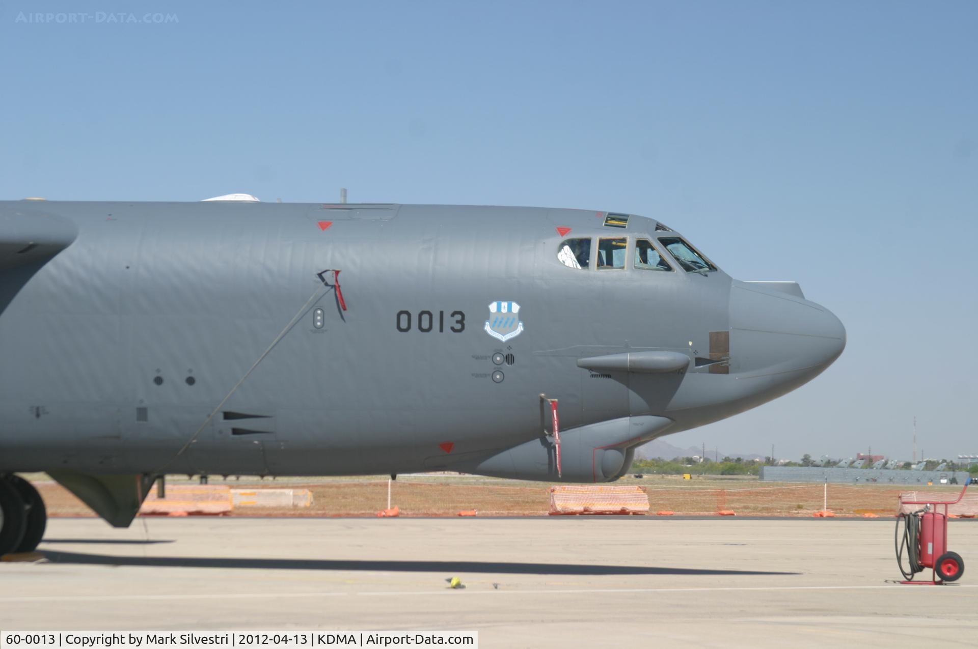 60-0013, 1960 Boeing B-52H-135-BW Stratofortress C/N 464378, Davis Monthan Airshow Practice Day