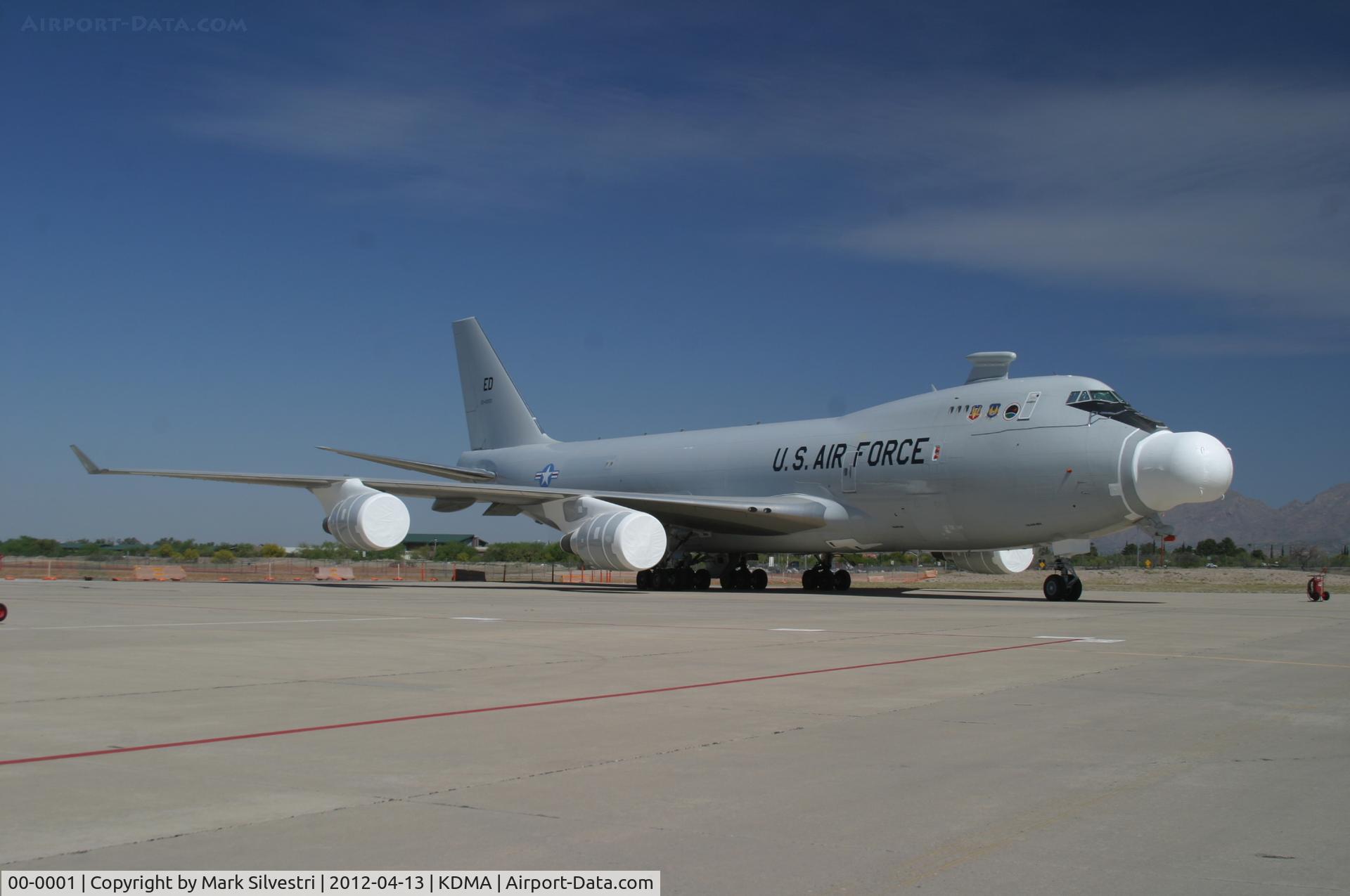 00-0001, 2000 Boeing YAL-1A (747-4G4F) C/N 30201, Davis Monthan Airshow Practice Day