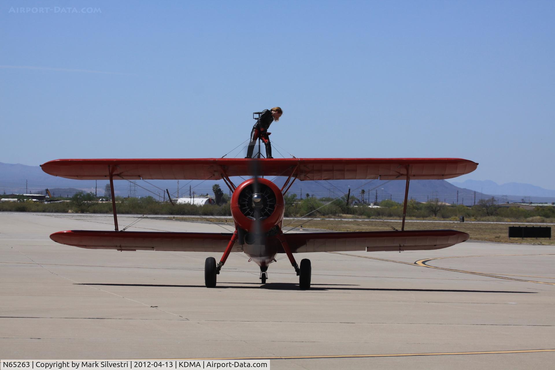 N65263, 1940 Boeing B75N1 C/N 75-3447, Davis Monthan Airshow Practice Day