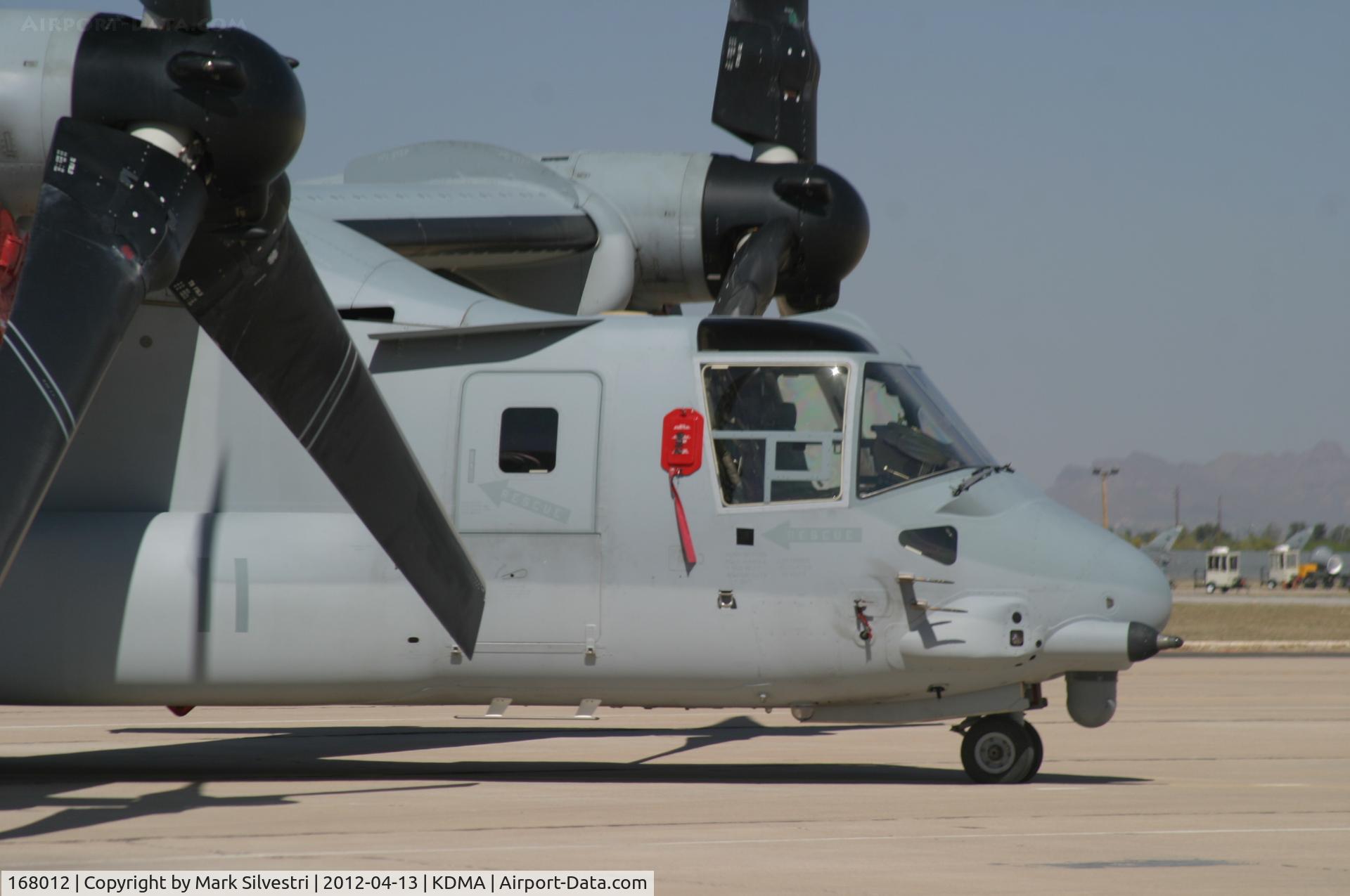 168012, Bell-Boeing MV-22B Osprey C/N D0142, Davis Monthan Airshow Practice Day