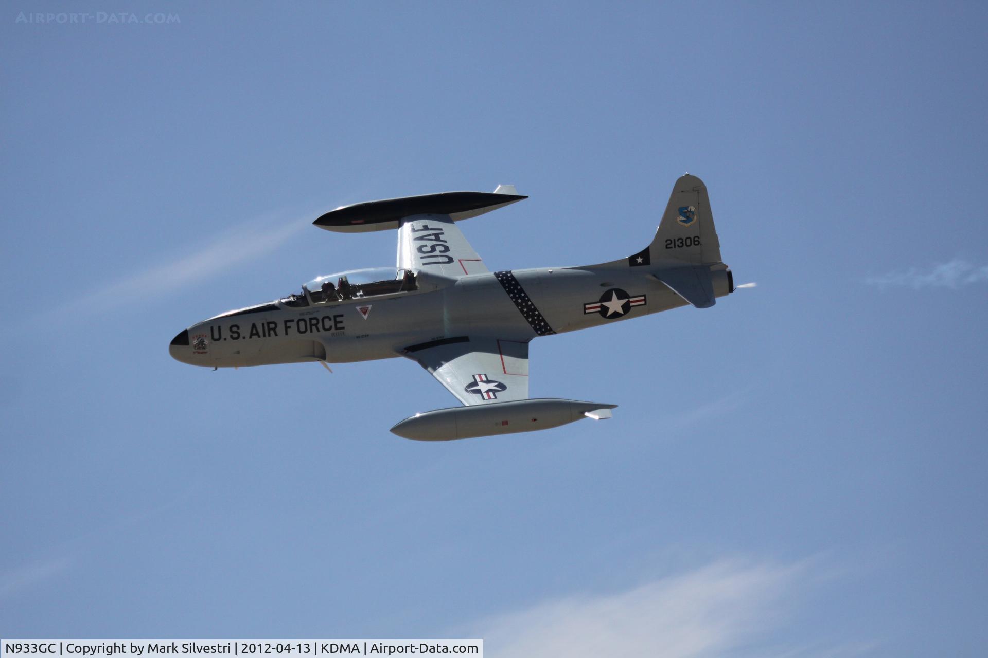 N933GC, 1954 Canadair T-33AN Silver Star 3 C/N T33-306, Davis Monthan Airshow Practice Day