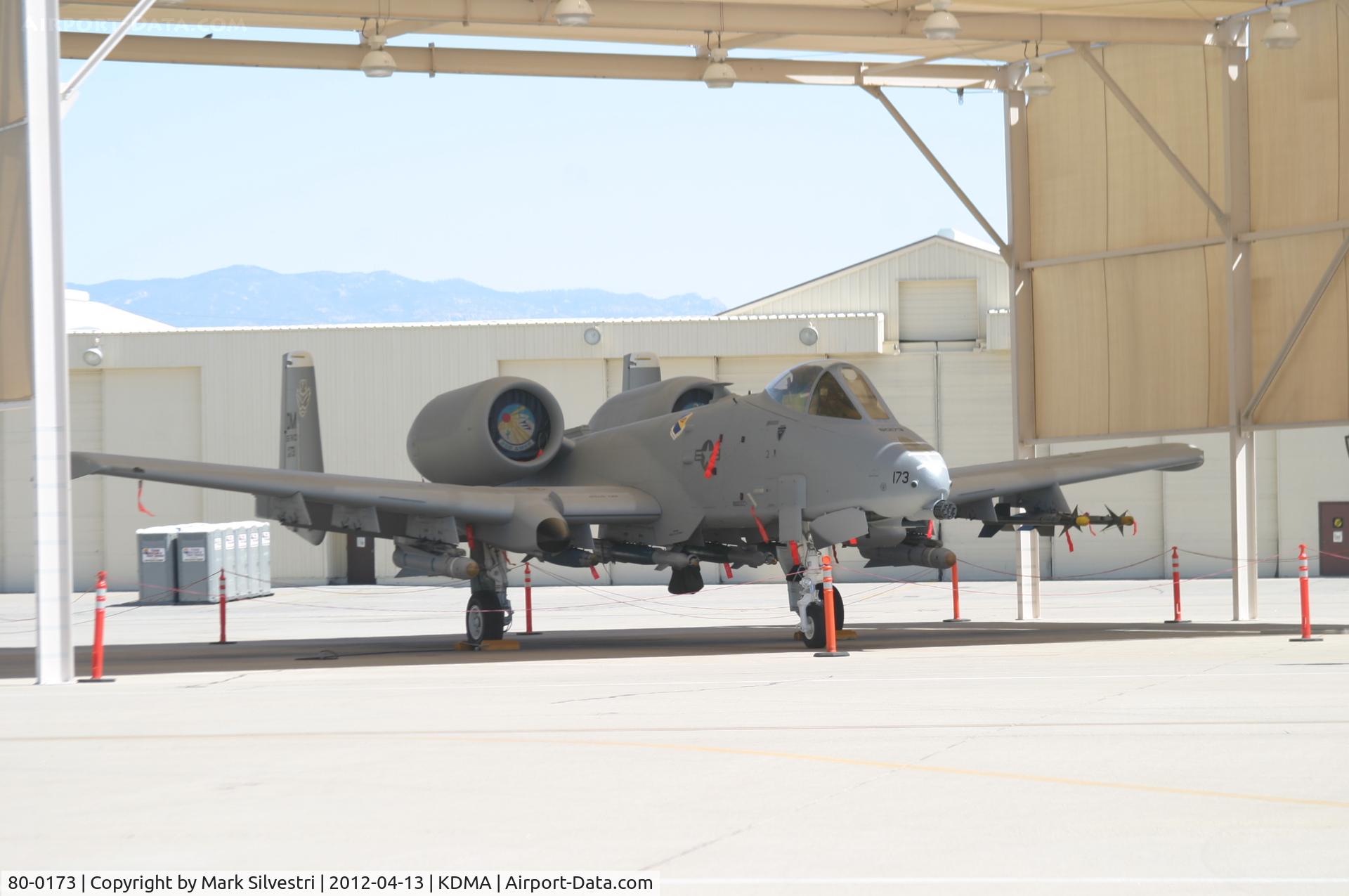 80-0173, 1980 Fairchild Republic OA-10A Thunderbolt II C/N A10-0523, Davis Monthan Airshow Practice Day