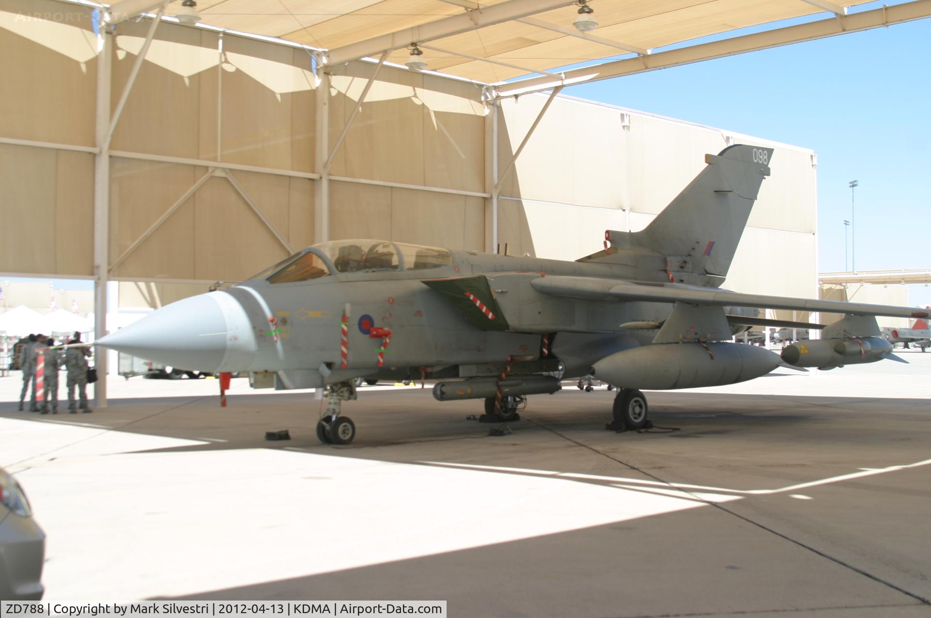 ZD788, 1984 Panavia Tornado GR.4 C/N 389/BS131/3179, Davis Monthan Airshow Practice Day