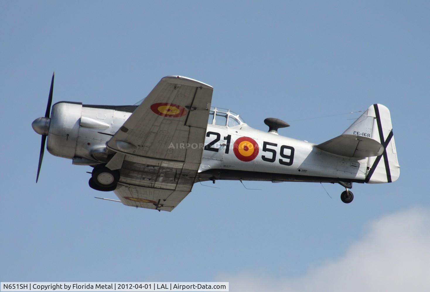 N651SH, 1944 North American T-6G Texan C/N 168-409, T-6D in Spanish Air Force colors