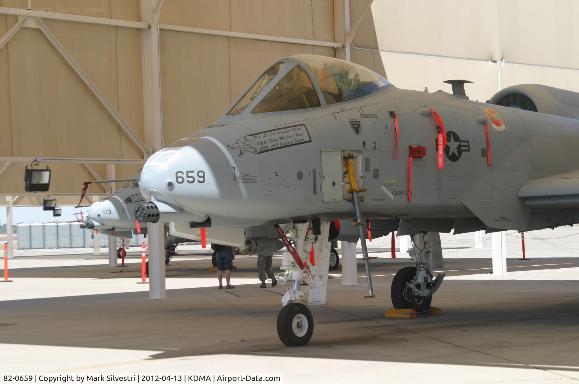 82-0659, 1982 Fairchild Republic A-10A Thunderbolt II C/N A10-0707, Davis Monthan Airshow Practice Day