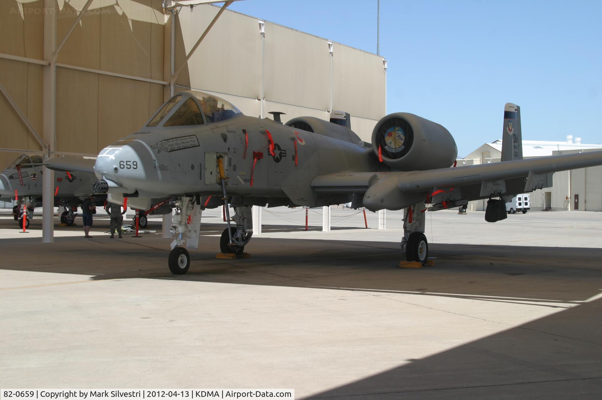 82-0659, 1982 Fairchild Republic A-10A Thunderbolt II C/N A10-0707, Davis Monthan Airshow Practice Day