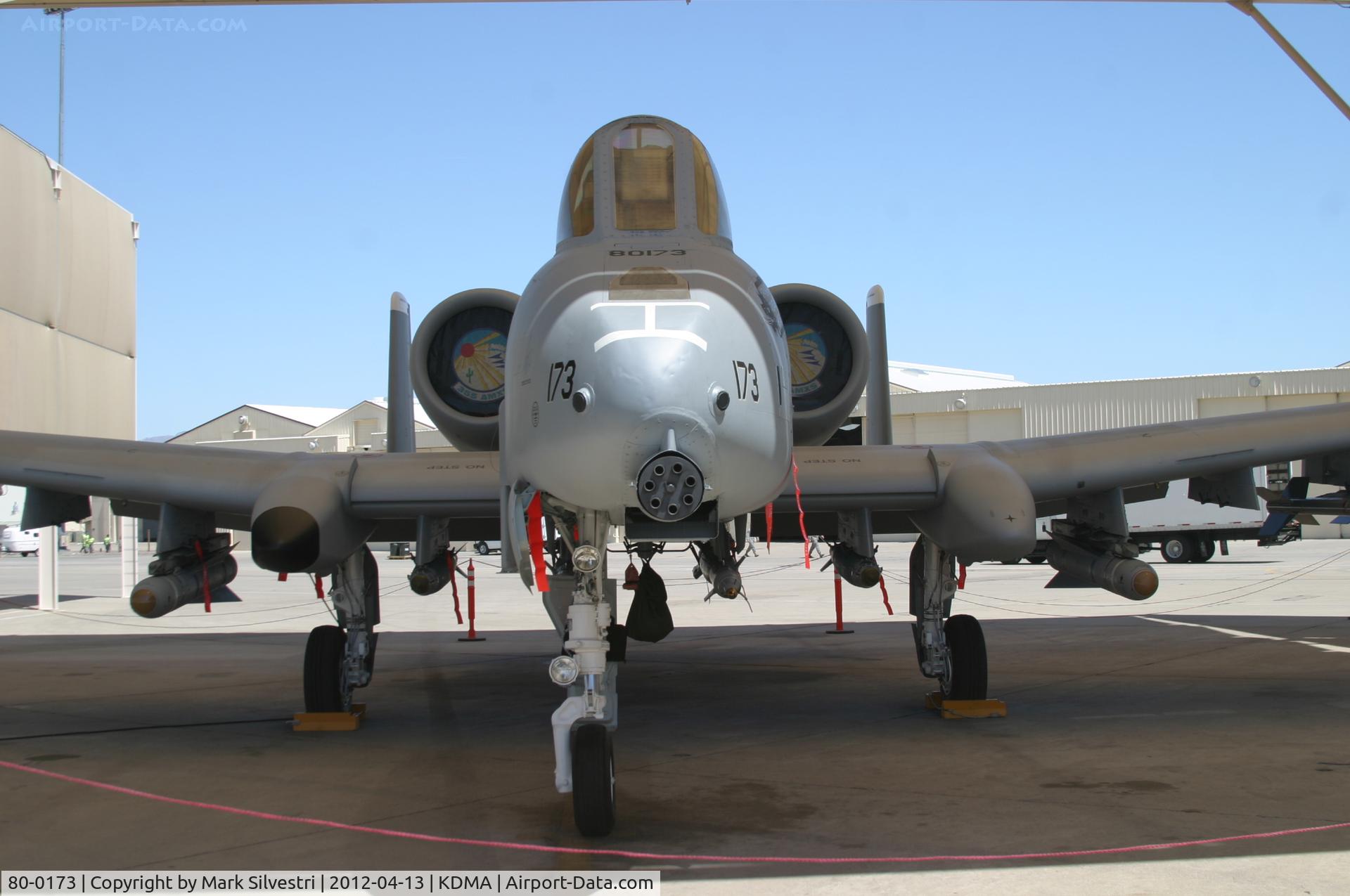 80-0173, 1980 Fairchild Republic OA-10A Thunderbolt II C/N A10-0523, Davis Monthan Airshow Practice Day