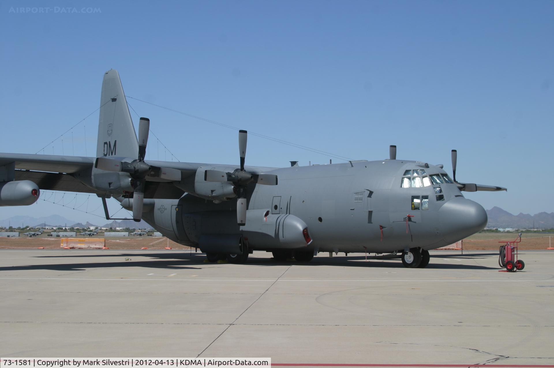 73-1581, 1973 Lockheed EC-130H Compass Call C/N 382-4543, Davis Monthan Airshow Practice Day