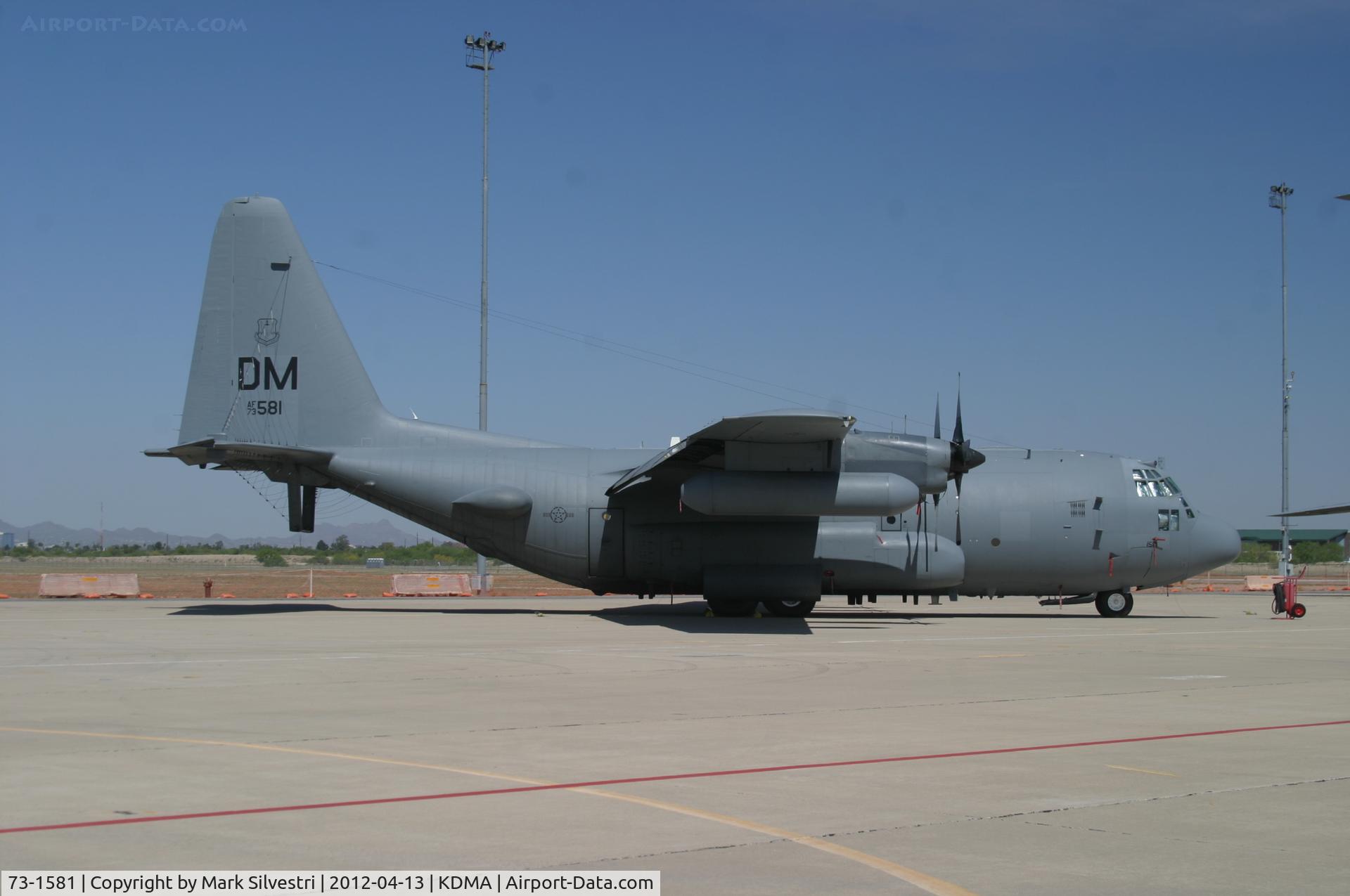 73-1581, 1973 Lockheed EC-130H Compass Call C/N 382-4543, Davis Monthan Airshow Practice Day