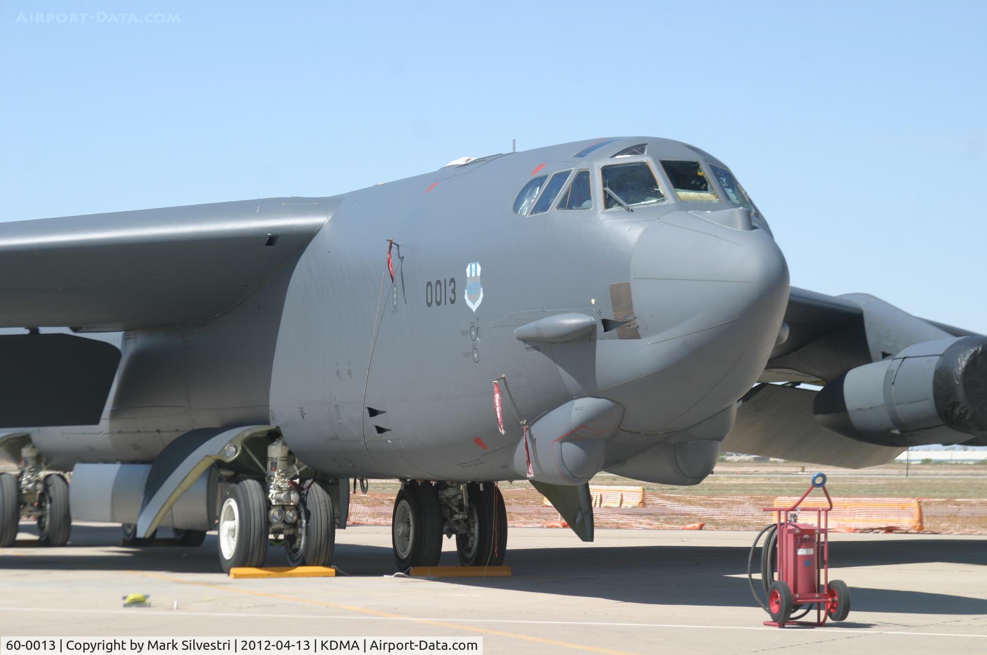 60-0013, 1960 Boeing B-52H-135-BW Stratofortress C/N 464378, Davis Monthan Airshow Practice Day
