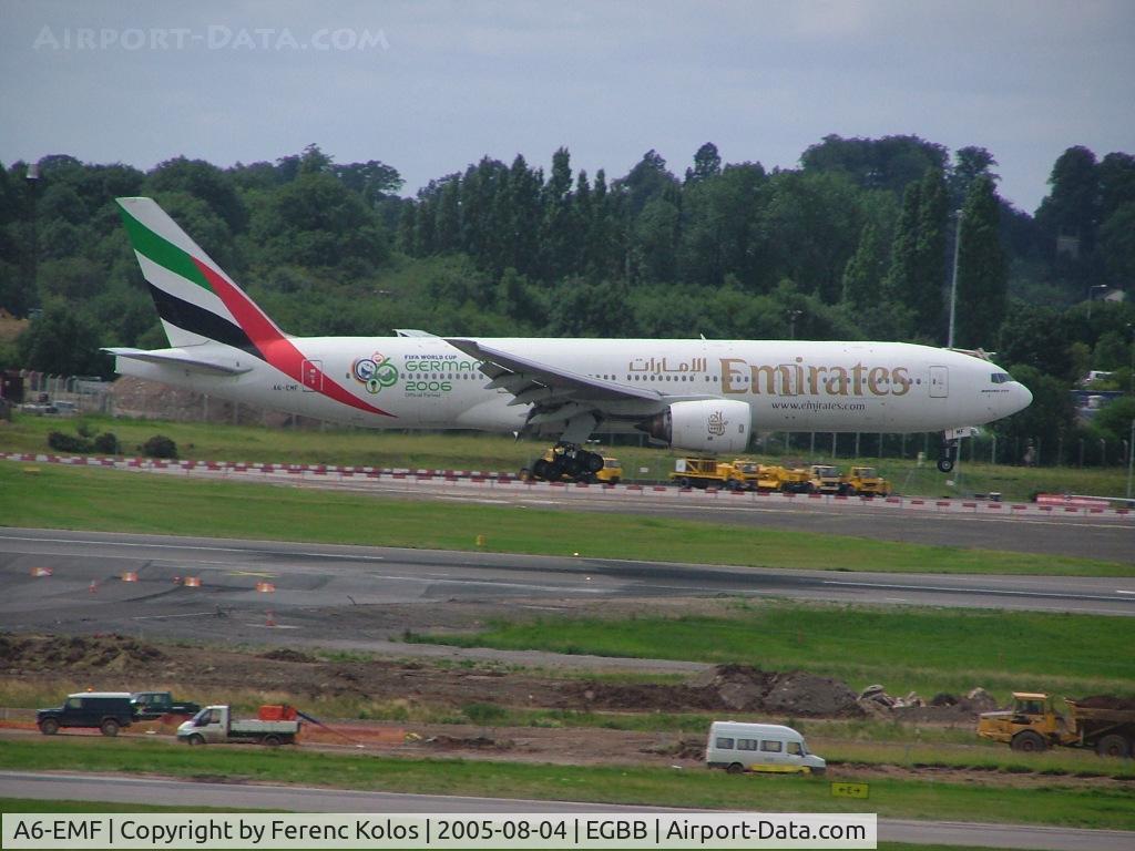 A6-EMF, 1996 Boeing 777-21H C/N 27249, Birmingham