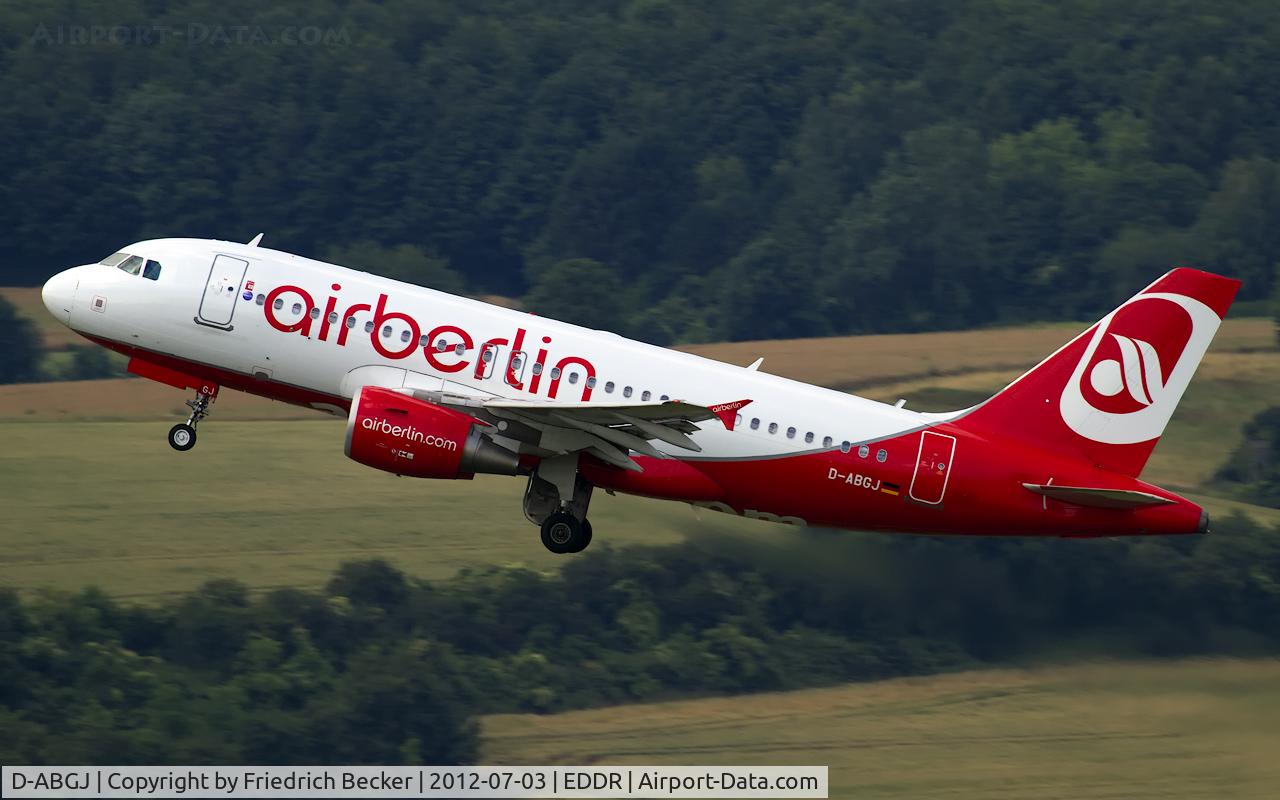 D-ABGJ, 2008 Airbus A319-112 C/N 3415, departure via RW27 to Berlin TXL