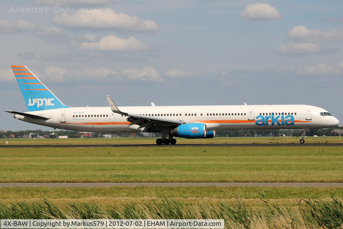 4X-BAW, 2000 Boeing 757-3E7 C/N 30179, Polderbaan