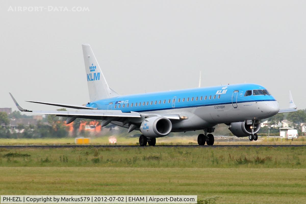 PH-EZL, 2010 Embraer 190LR (ERJ-190-100LR) C/N 19000334, Polderbaan