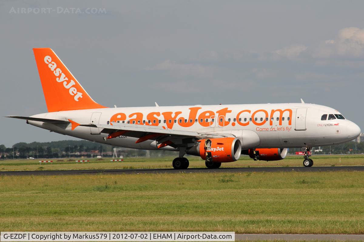 G-EZDF, 2008 Airbus A319-111 C/N 3432, Polderbaan