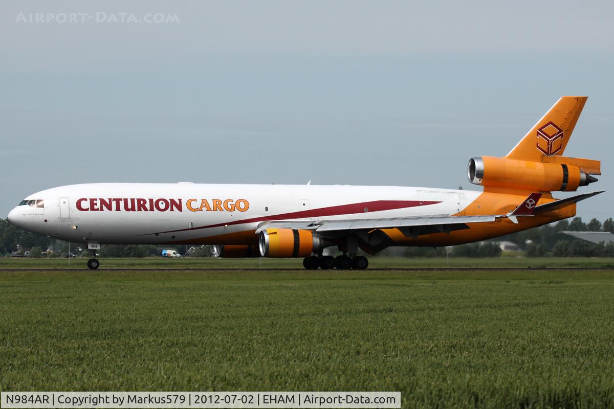 N984AR, 1992 McDonnell Douglas MD-11F C/N 48429, Polderbaan