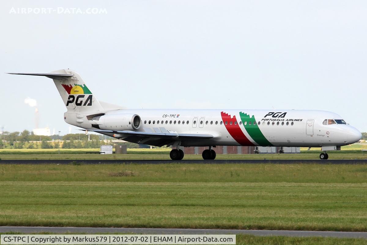 CS-TPC, 1990 Fokker 100 (F-28-0100) C/N 11287, Polderbaan