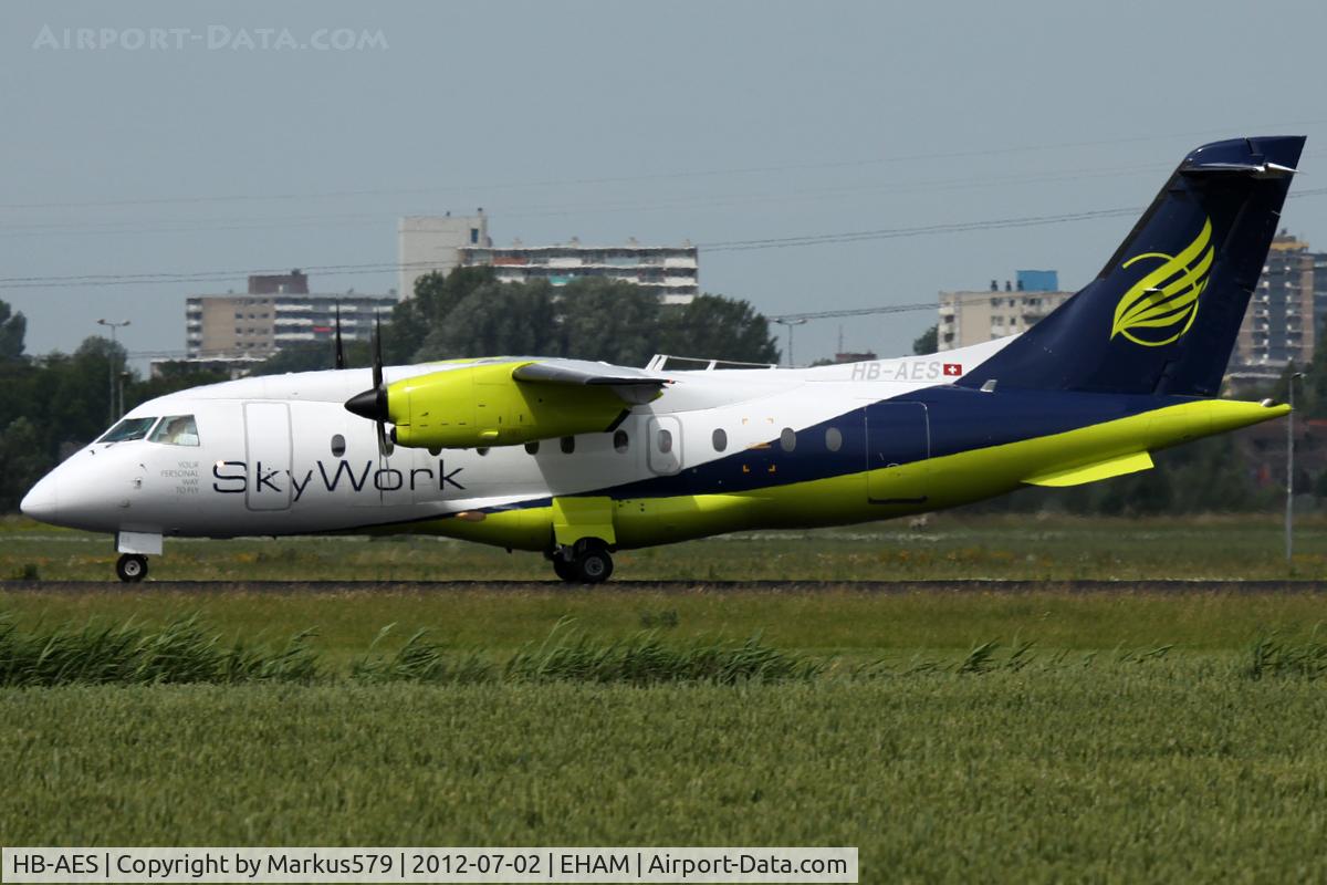 HB-AES, 1995 Dornier 328-110 C/N 3021, Polderbaan