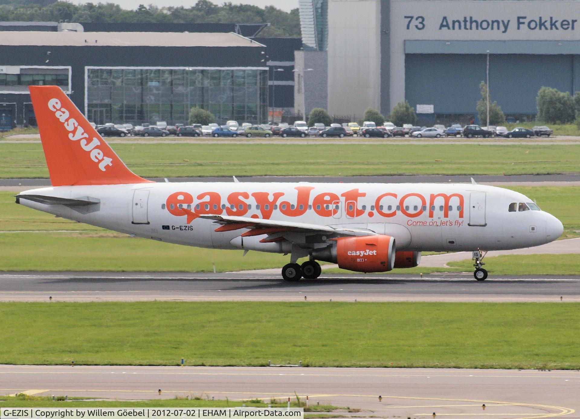 G-EZIS, 2005 Airbus A319-111 C/N 2528, Taxi to runway 24 of Schiphol Airport