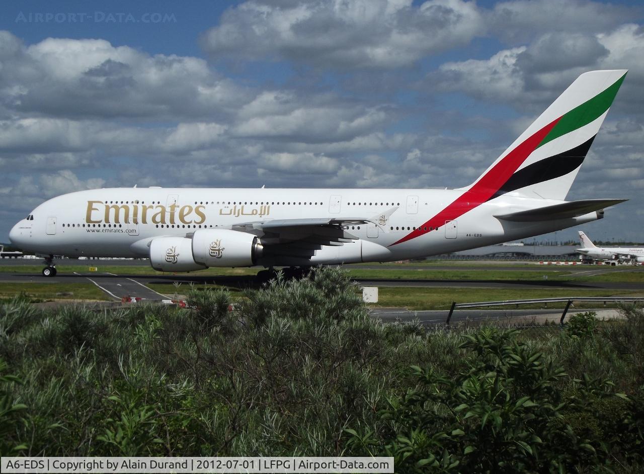 A6-EDS, 2011 Airbus A380-861 C/N 086, In virtually no time, Emirates will upgrade a second of its three daily frequencies to/from CDG with the 